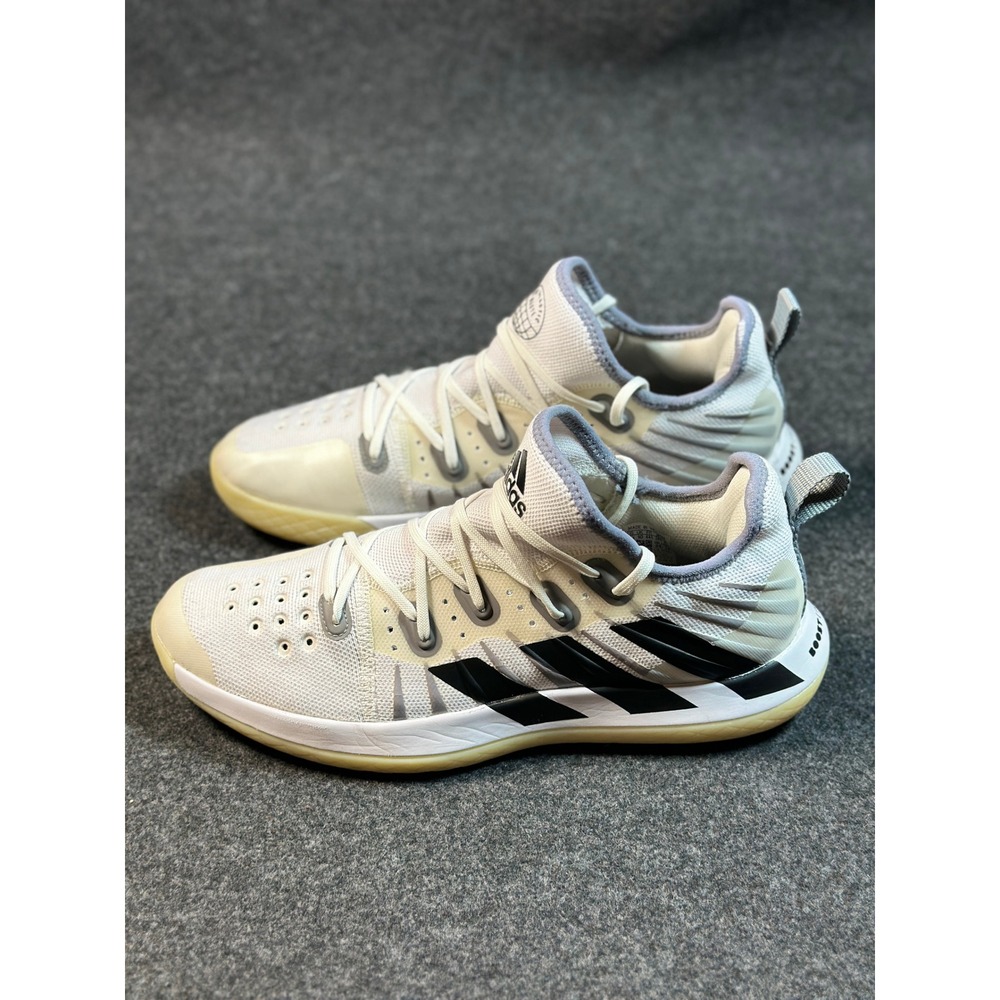 Adidas Stabil Next Gen 2.0 Mens 10.5 White Grey GY9284 Volleyball Shoes